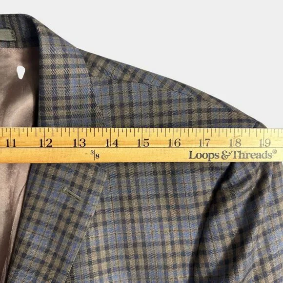 Corporate image TOM JAMES Mens Blazer Sport Coat 2-Button Jacket 46R Blue Wool